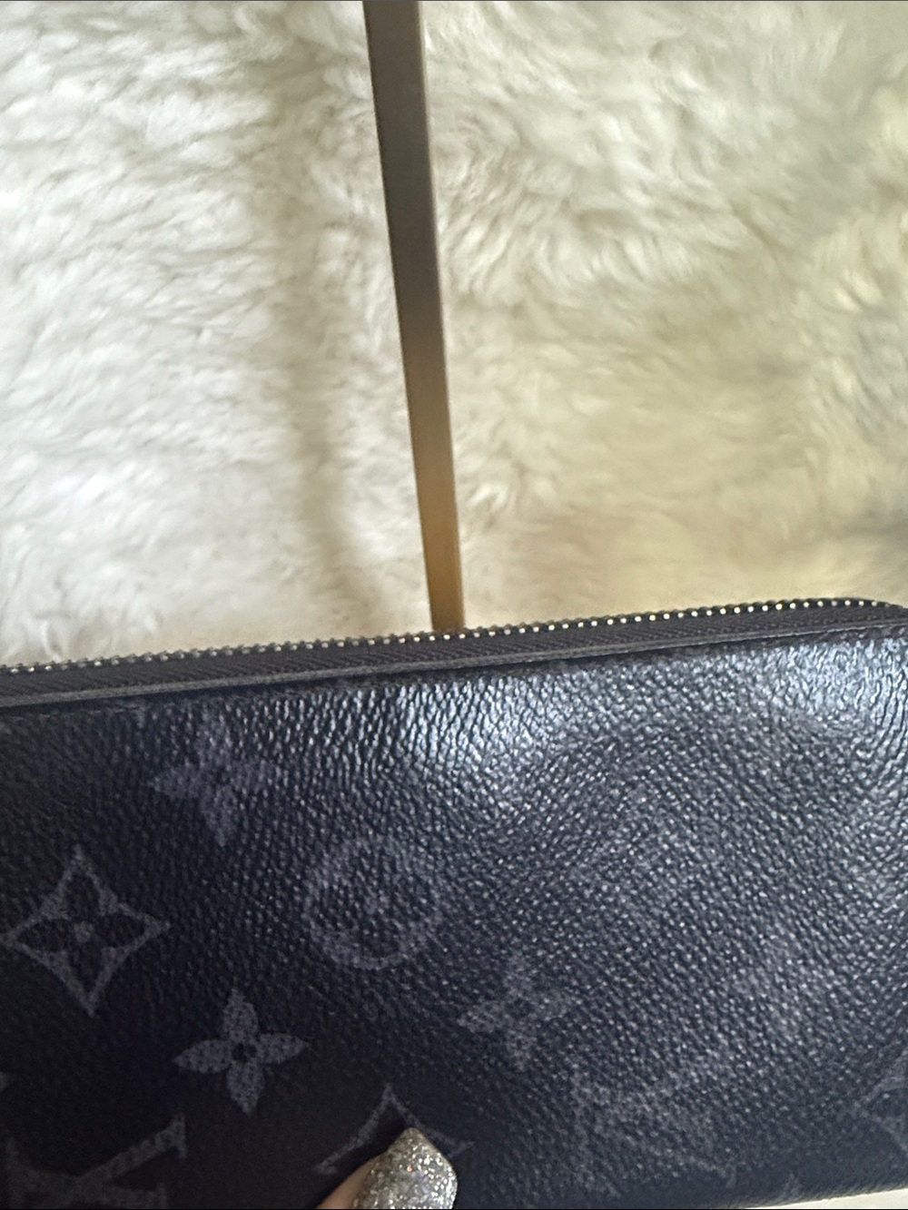 Louis Vuitton Black Monogram Eclipse Zip Wallet - Picture 9 of 10
